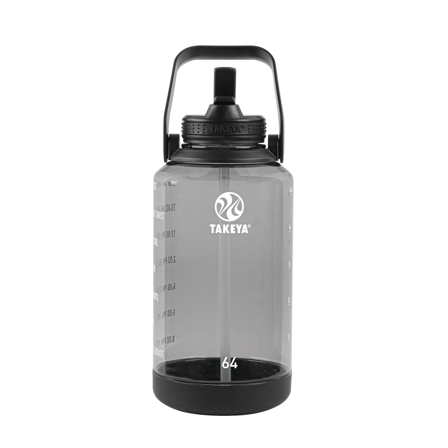 tritan-motivational-water-bottle-with-straw-lid-c4 54145-Tritan-Straw-Motivational-64-StormyBlack-front.png